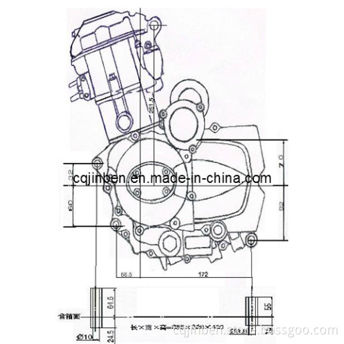 Vertical Water-Cooled Aluminum Motorcycle Engine (162FMK)